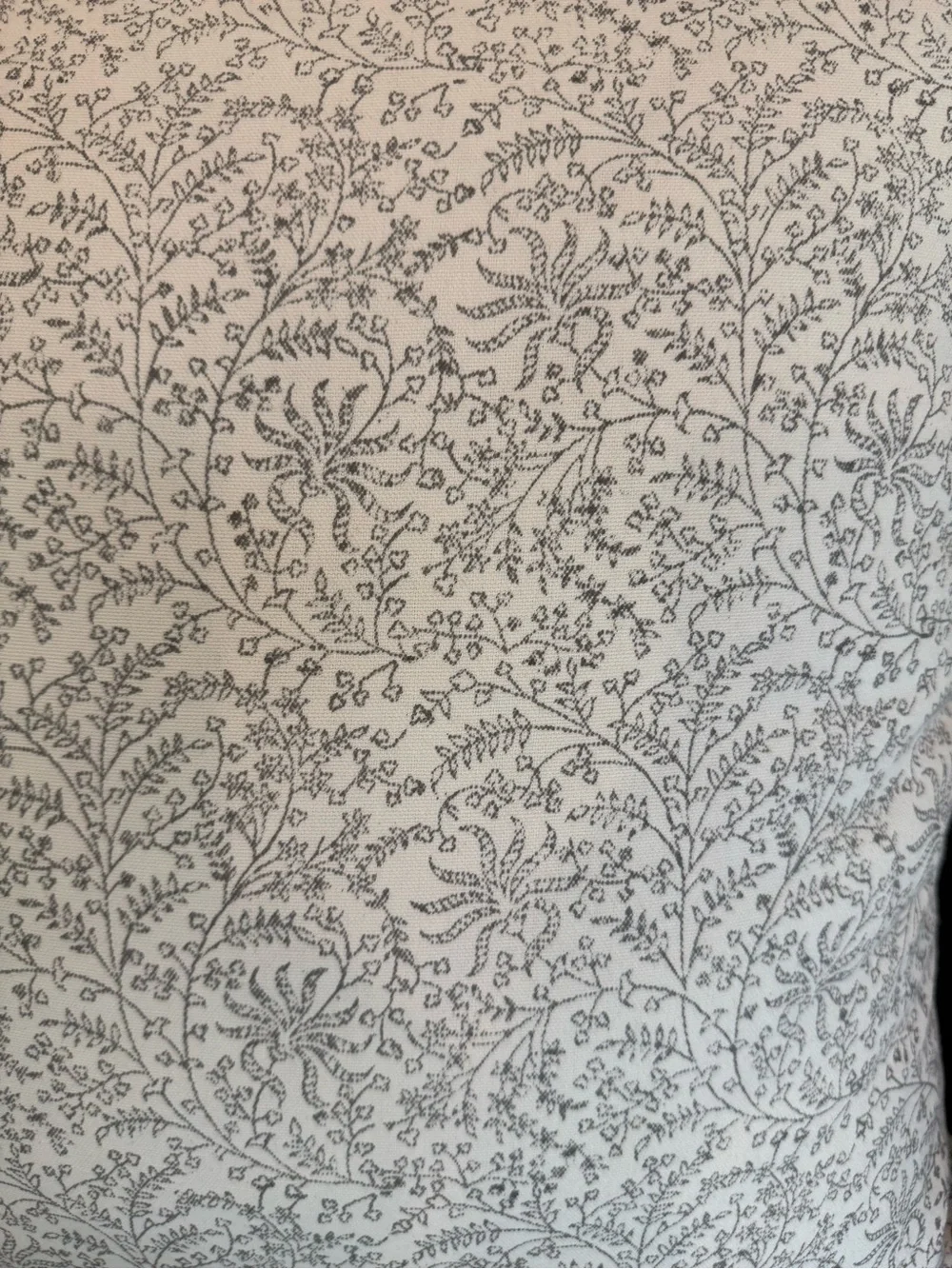 Cover ONLY Linen & James Floral Block Black and Cream 22 x 22 Pillow Cover
